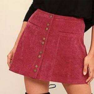 Lulus corduroy skirt, size med